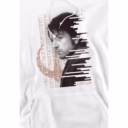Star Wars Mens Redacted Andor Hoodie - XL, White