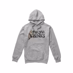 Star Wars Mens Jar Jar Binks Hoodie - XXL, Sport Heather