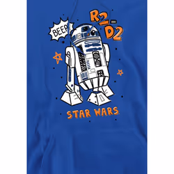 Star Wars Mens R2-D2 Hoodie - S, Royal Blue