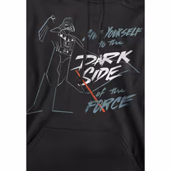 Star Wars Mens Give Yourself To The Darkside Hoodie - S, Black