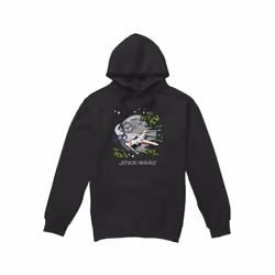 Star Wars Mens Pew Pew X-Wing Hoodie - S, Black
