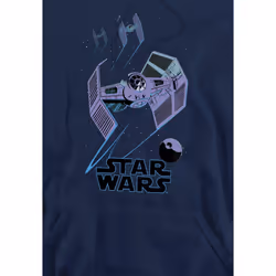 Star Wars Mens Death Star Defenders Hoodie - S, Navy