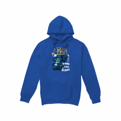 Star Wars Mens Swipe Grogu Hoodie - XXL, Royal Blue