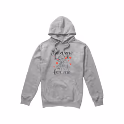 Star Wars Mens Yoda One For Me Valentine's Day Hoodie - XL, Sport Heather