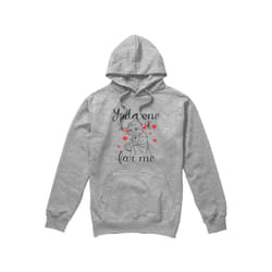Star Wars Mens Yoda One For Me Valentine's Day Hoodie - XL, Sport Heather