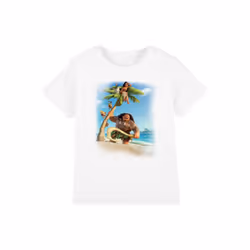 Moana Childrens/Kids Poster T-Shirt - 5-6 Years, White