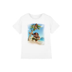 Moana Childrens/Kids Poster T-Shirt - 5-6 Years, White