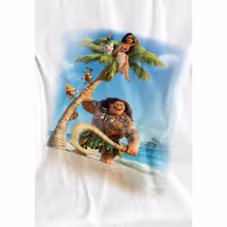 Moana Childrens/Kids Poster T-Shirt - 5-6 Years, White
