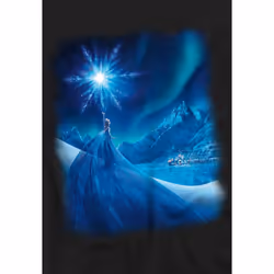 Frozen Childrens/Kids Magical Light Elsa T-Shirt - 7-8 Years, Black
