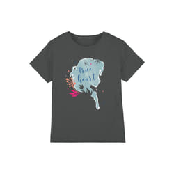 Frozen Childrens/Kids True At Heart Elsa Silhouette T-Shirt - 5-6 Years, Charcoal