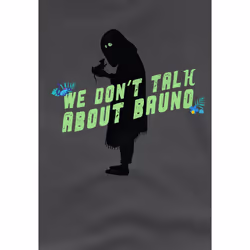 Encanto Childrens/Kids We Don't Talk About Bruno Silhouette T-Shirt - 7-8 Years, Charcoal