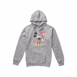 Disney Mens Mickey Mouse Present Christmas Hoodie - XXL, Sport Heather
