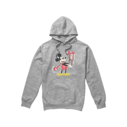 Disney Mens Mickey Mouse Present Christmas Hoodie - M, Sport Heather