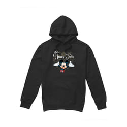 Disney Mens German Mickey Mouse Fireworks New Year Hoodie - M, Black