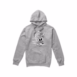 Disney Mens Mickey Mouse Geometric Shapes Hoodie - L, Sport Heather