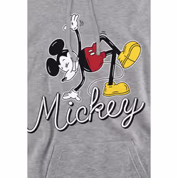 Disney Mens Funky Dance Mickey Mouse Mickey Mouse Hoodie - M, Sport Heather