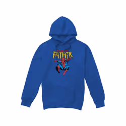 Spider-Man Mens Amazing Dad Fathers Day Hoodie - XL, Royal Blue