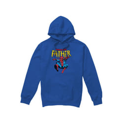 Spider-Man Mens Amazing Dad Fathers Day Hoodie - XL, Royal Blue