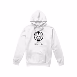 Marvel Mens Secret Invasion Mono Badge Hoodie - L, White
