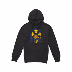 Marvel Mens X-Men Wolverine Retro Hoodie - S, Black