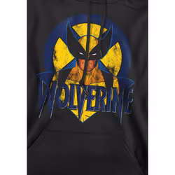 Marvel Mens X-Men Wolverine Retro Hoodie - S, Black