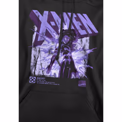 Marvel Mens X-Men Jean Grey Infographic Hoodie - S, Black