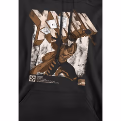 Marvel Mens X-Men Gambit Infographic Hoodie - S, Black