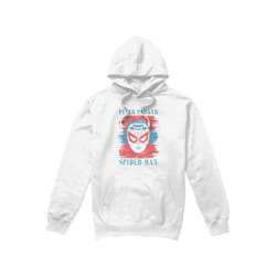 Spider-Man Mens Peter Parker Striped Hoodie - S, White