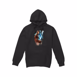 Star Wars Mens Obi Wan Kenobi Painted Hoodie - XL, Black