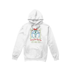 Star Wars Mens Merry Beep Boop Beep R2-D2 Christmas Hoodie - M, White