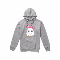 Star Wars Mens Easter Bunny Stormtrooper Hoodie - L, Sport Heather