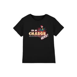 Moana Childrens/Kids I'm In Charge T-Shirt - 9-10 Years, Black