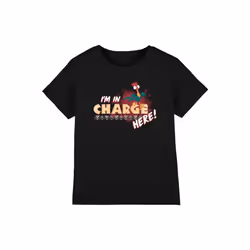 Moana Childrens/Kids I'm In Charge T-Shirt - 7-8 Years, Black