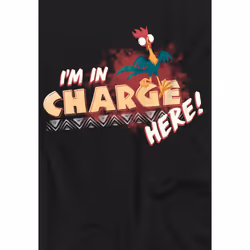 Moana Childrens/Kids I'm In Charge T-Shirt - 7-8 Years, Black