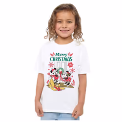 Disney Childrens/Kids Mickey & Minnie Mouse Wreath Christmas T-Shirt - 3-4 Years, White