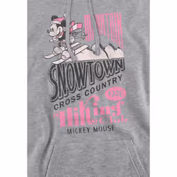 Disney Mens Snowtown Ski Mickey Mouse Hoodie - L, Sport Heather