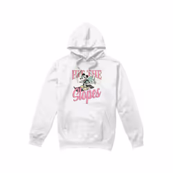 Disney Mens Hit The Slopes Mickey Mouse Hoodie - M, White