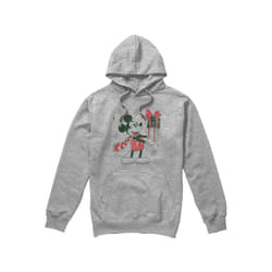 Disney Mens Mickey Mouse Present Christmas Hoodie - M, Sport Heather