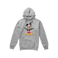 Disney Mens Merry Christmas Mickey Mouse Hoodie - XL, Sport Heather