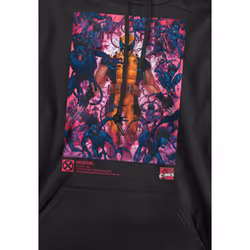 Marvel Mens X-Men Wolverine Nightcrawler Hoodie - XXL, Black
