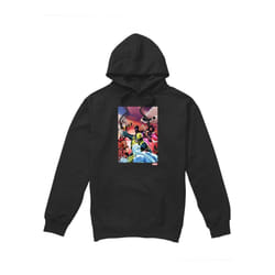Marvel Mens X-Men Team Defend Hoodie - L, Black