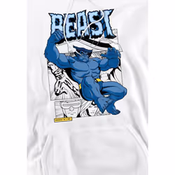 Marvel Mens X-Men Beast Comic Hoodie - S, White