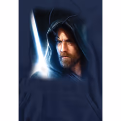 Star Wars Mens Obi Wan Kenobi Poster Hoodie - M, Navy