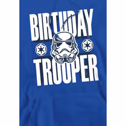 Star Wars Mens Birthday Troopers Hoodie - XXL, Royal Blue