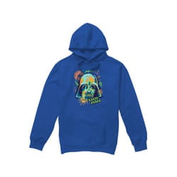 Star Wars Mens 90s Darth Vader Hoodie - XL, Royal Blue