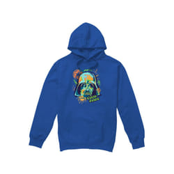 Star Wars Mens 90s Darth Vader Hoodie - L, Royal Blue