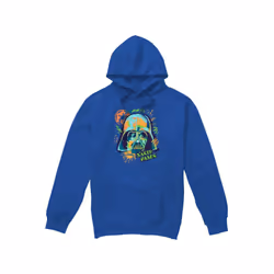 Star Wars Mens 90s Darth Vader Hoodie - S, Royal Blue