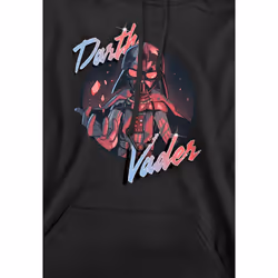 Star Wars Mens Darth Vader Wave Hoodie - XXL, Black