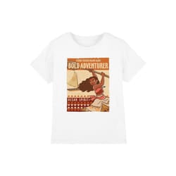 Moana Childrens/Kids Bold Adventurer T-Shirt - 5-6 Years, White
