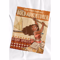 Moana Childrens/Kids Bold Adventurer T-Shirt - 5-6 Years, White